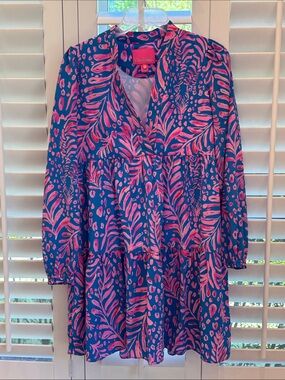 Lilly Pulitzer Winona Stretch Dress in Pundy Blue La Zebra